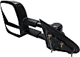 2018 Chevrolet Silverado 2500 HD LTZ - Driver Side Towing Mirror, Manual Adjust, Non-Heated, Textured Black, Manual Folding, No Signal Light, With Blind Spot Glass, No Memory, No Puddle Light, No Auto-Dimming