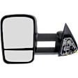 2006 Chevrolet Tahoe - Driver Side Towing Mirror, Manual Adjust, Non-Heated, Textured Black, Manual Folding, No Signal Light, No Blind Spot Feature, No Memory, No Puddle Light, No Auto-Dimming