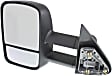 2006 Chevrolet Tahoe - Driver Side Towing Mirror, Manual Adjust, Non-Heated, Textured Black, Manual Folding, No Signal Light, No Blind Spot Feature, No Memory, No Puddle Light, No Auto-Dimming