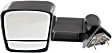 2006 Chevrolet Tahoe - Driver Side Towing Mirror, Manual Adjust, Non-Heated, Textured Black, Manual Folding, No Signal Light, No Blind Spot Feature, No Memory, No Puddle Light, No Auto-Dimming