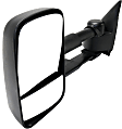 2006 Chevrolet Tahoe - Driver Side Towing Mirror, Manual Adjust, Non-Heated, Textured Black, Manual Folding, No Signal Light, No Blind Spot Feature, No Memory, No Puddle Light, No Auto-Dimming