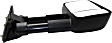 Passenger Side Towing Mirror, Manual Adjust, Manual Folding, Non-Heated, Textured Black, No Signal Light, No Memory, No Puddle Light, No Auto-Dimming, With Blind Spot Glass