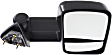 Passenger Side Towing Mirror, Manual Adjust, Manual Folding, Non-Heated, Textured Black, No Signal Light, No Memory, No Puddle Light, No Auto-Dimming, With Blind Spot Glass