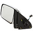 Driver Side Mirror, Non-Towing, Power Adjust, Manual Folding, Heated, Chrome, No Signal Light, No Memory, No Puddle Light, No Auto-Dimming, No Blind Spot Feature