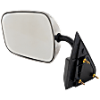 Driver Side Mirror, Non-Towing, Manual Adjust, Manual Folding, Non-Heated, Polished, No Signal Light, No Memory, No Puddle Light, No Auto-Dimming, No Blind Spot Feature