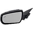 Driver Side Mirror, Power Adjust, Manual Folding, Heated, Paintable, In-Housing Signal Light, With Memory, With Puddle Light, With Auto-Dimming, With Blind Spot Detection in Glass
