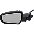 Driver Side Mirror, Power Adjust, Manual Folding, Heated, Paintable, In-Housing Signal Light, With Memory, With Puddle Light, With Auto-Dimming, With Blind Spot Detection in Glass