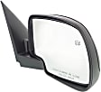 Passenger Side Mirror, Non-Towing, Power Adjust, Manual Folding, Heated, Paintable, No Signal Light, No Memory, No Puddle Light, No Auto-Dimming, No Blind Spot Feature