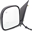 Driver Side Mirror, Non-Towing, Power Adjust, Manual Folding, Heated, Textured Black, No Signal Light, No Memory, No Puddle Light, No Auto-Dimming, No Blind Spot Feature