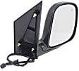 Passenger Side Mirror, Non-Towing, Power Adjust, Manual Folding, Heated, Textured Black, No Signal Light, No Memory, No Puddle Light, No Auto-Dimming, No Blind Spot Feature
