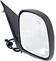 Passenger Side Mirror, Non-Towing, Power Adjust, Manual Folding, Heated, Textured Black, No Signal Light, No Memory, No Puddle Light, No Auto-Dimming, No Blind Spot Feature
