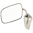 Driver or Passenger Side Mirror, Manual Adjust, Non-Heated, Manual Folding, Polished, No Signal Light, No Memory, No Puddle Light, No Auto-Dimming, No Blind Spot Feature
