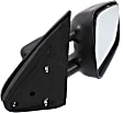 Passenger Side Towing Mirror, Manual Adjust, Non-Heated, Manual Folding, Textured Black, No Signal Light, No Memory, No Puddle Light, No Auto-Dim, No Blind Spot Feature