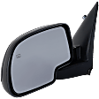 Driver Side Mirror, Non-Towing, Power, Manual Folding, Heated, Textured Black, No Signal Light, No Memory, With Puddle Light, No Auto-Dimming, No Blind Spot Feature