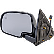 Driver Side Mirror, Non-Towing, Power, Manual Folding, Heated, Textured Black, No Signal Light, No Memory, With Puddle Light, No Auto-Dimming, No Blind Spot Feature