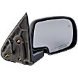 Passenger Side Mirror, Non-Towing, Power Adjust, Manual Folding, Heated, Textured Black, No Signal Light, No Memory, With Puddle Light, No Auto-Dimming, No Blind Spot Feature