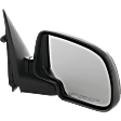 Passenger Side Mirror, Non-Towing, Power Adjust, Manual Folding, Heated, Textured Black, No Signal Light, No Memory, No Puddle Light, No Auto-Dimming, No Blind Spot Feature