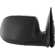 Passenger Side Mirror, Non-Towing, Power Adjust, Manual Folding, Heated, Textured Black, No Signal Light, No Memory, No Puddle Light, No Auto-Dimming, No Blind Spot Feature