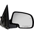 Passenger Side Mirror, Non-Towing, Power Adjust, Heated, Manual Folding, Paintable, No Signal Light, No Memory, No Puddle Light, No Auto-Dimming, No Blind Spot Feature