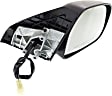 Passenger Side Mirror, Power, Non-Folding, Non-Heated, Paintable, No Signal Light, No Memory, No Puddle Light, No Auto-Dimming, No Blind Spot Feature