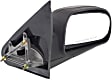 Passenger Side Mirror, Manual Adjust, Non-Heated, Manual Folding, Textured Black, No Signal Light, No Memory, No Puddle Light, No Auto-Dimming, No Blind Spot Feature