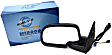 2003-2004 Chevrolet Silverado 2500 - Driver Side Mirror, Power Adjust, Heated, Manual Folding, Textured Black, No Signal Light, Without Memory Recall, No Puddle Light, No Auto-Dimming, No Blind Spot Feature