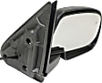 Passenger Side Mirror, Power Adjust, Heated, Manual Folding, Textured Black, No Signal Light, No Memory, No Puddle Light, No Auto-Dim, No Blind Spot Feature