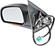 Driver Side Mirror, Power Adjust, Manual Folding, Heated, Textured Black, In-housing Signal Light, With memory, No Puddle Light, No Auto-Dimming, No Blind Spot Feature