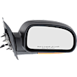 Passenger Side Mirror, Power Adjust, Manual Folding, Heated, Textured Black, In-housing Signal Light, With memory, No Puddle Light, No Auto-Dimming, No Blind Spot Feature