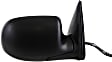 Passenger Side Non-Towing Mirror, Power, Heated, w/ 1 Paintable and 1 Textured Black Cap, Manual Folding, In-glass Signal Light, No Blind Spot Feature and Memory, w/ Puddle Light, w/o Auto-Dimming