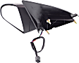 Driver Side Mirror, Power, Manual Folding, Non-Heated, Textured Black, No Signal Light, No Memory, No Puddle Light, No Auto-Dimming, No Blind Spot Feature