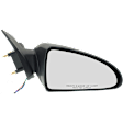 2006 Chevrolet Malibu - Passenger Side Mirror, Power Adjust, Non-Heated, Textured Black, Manual Folding, No Signal Light, No Blind Spot Feature, No Memory, No Puddle Light, No Auto-Dimming, Sedan