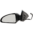 Driver Side Mirror, Power, Manual Folding, Heated, Textured Black, No Signal Light, No Memory, No Puddle Light, No Auto-Dimming, No Blind Spot Feature