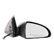 Passenger Side Mirror, Power, Manual Folding, Heated, Textured Black, No Signal Light, No Memory, No Puddle Light, No Auto-Dimming, No Blind Spot Feature