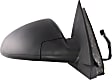 Passenger Side Mirror, Power, Manual Folding, Heated, Textured Black, No Signal Light, No Memory, No Puddle Light, No Auto-Dimming, No Blind Spot Feature