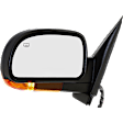 Driver Side Mirror, Power, Manual Folding, Heated, Paintable, In-housing Signal Light, With memory, No Puddle Light, No Auto-Dimming, No Blind Spot Feature