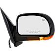 Passenger Side Mirror, Power, Manual Folding, Heated, Paintable, In-housing Signal Light, With memory, No Puddle Light, No Auto-Dimming, No Blind Spot Feature