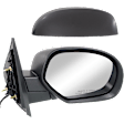 Passenger Side Mirror, Power Adjust, Heated, Manual Folding, With 1 Paintable and 1 Textured Black Cap, No Signal Light, No Memory, No Puddle Light, No Auto-Dimming, No Blind Spot Feature
