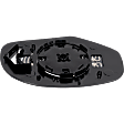 Driver Side Mirror Glass, Heated, No Auto-Dimming, Turn Signal Light and Blind Spot Detection, With Backing Plate