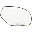 Passenger Side Mirror Glass, Heated, No Turn Signal Light and Blind Spot Detection, With Backing Plate