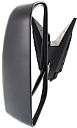 Driver Side Towing Mirror, Manual Adjust, Non-Heated, Manual Folding, Textured Black, No Signal Light, No Memory, No Puddle Light, No Auto-Dim, With Blind Spot Glass