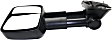 2007-2013 Chevrolet Avalanche - Passenger Side Towing Mirror, Manual Adjust, Non-Heated, Manual Folding, Textured Black, No Signal Light, Without Memory Recall, No Puddle Light, No Auto-Dimming, With Blind Spot Glass