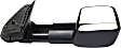 2007-2013 Chevrolet Avalanche - Passenger Side Towing Mirror, Manual Adjust, Non-Heated, Manual Folding, Textured Black, No Signal Light, Without Memory Recall, No Puddle Light, No Auto-Dimming, With Blind Spot Glass