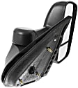 2007-2013 Chevrolet Avalanche - Passenger Side Towing Mirror, Manual Adjust, Non-Heated, Manual Folding, Textured Black, No Signal Light, Without Memory Recall, No Puddle Light, No Auto-Dimming, With Blind Spot Glass
