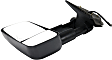 2009 GMC Sierra 2500 HD - Driver Side Towing Mirror, Power Adjust, Heated, Textured Black, Manual Folding, In-glass Signal Light, With Blind Spot Glass, No Memory, No Puddle Light, No Auto-Dimming