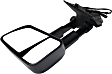 Driver Side Towing Mirror, Power Adjust, Heated, Manual Folding, Textured Black, No Signal Light, No Memory, No Puddle Light, No Auto-Dimming, With Blind Spot Glass