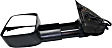 Driver Side Towing Mirror, Power Adjust, Heated, Manual Folding, Textured Black, No Signal Light, No Memory, No Puddle Light, No Auto-Dimming, With Blind Spot Glass