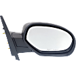 2009 Chevrolet Tahoe - Passenger Side Mirror, Manual Adjust, Non-Heated, Textured Black, Manual Folding, No Signal Light, No Blind Spot Feature, No Memory, No Puddle Light, No Auto-Dimming
