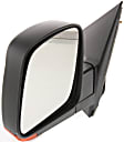 Driver Side Mirror, Power Adjust, Heated, Manual Folding, Textured Black, In-housing Signal Light, No Memory, No Puddle Light, No Auto-Dim, No Blind Spot Feature