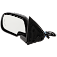 Driver Side Mirror, Power, Heated, Auto Dimming, Power Folding, Paintable, In-glass Signal Light, with Memory, with Puddle Light, Standard Type, Old Body Style